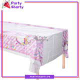 Unicorn Theme Table Cover for Birthday Party and Decoration