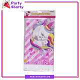 Unicorn Theme Table Cover for Birthday Party and Decoration