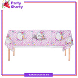 Unicorn Theme Table Cover for Birthday Party and Decoration