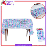 Unicorn Theme Table Cover for Birthday Party and Decoration