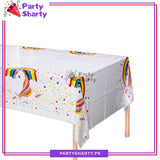 Unicorn Theme Table Cover for Birthday Party and Decoration