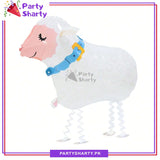 Cute Walking Sheep Animal Shaped Foil Balloons For Farm / Jungle Theme Birthday Party Decoration and Celebration