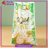 Wild One Theme Goody Bags Pack of 10 For Jungle Safari Theme Party Decoration and Celebration