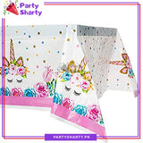 Unicorn Theme Table Cover for Birthday Party and Decoration