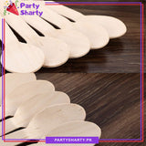 Disposable Wooden Spoons Set of 25 For Birthday, Anniversary, Wedding Party Decoration and Celebration