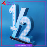 Numeric 1/2 Thermocol Standee For Half Birthday / 6 month Celebration and Party Decoration