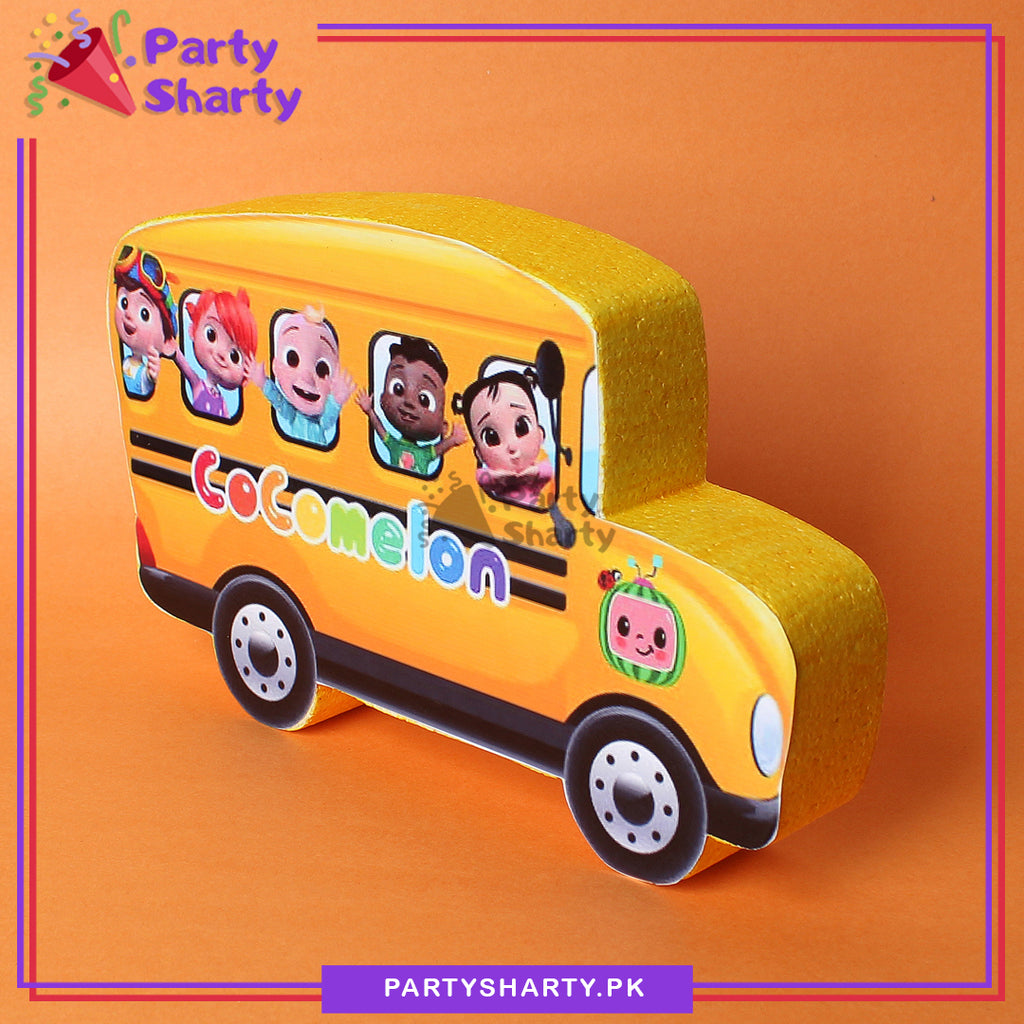 Cocomelon Family School Bus Thermocol Standee For Cocomelon Theme Base ...