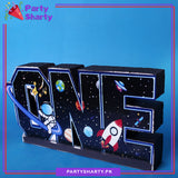 ONE Thermocol Standee For Space Theme Based First Birthday Celebration and Party Decoration