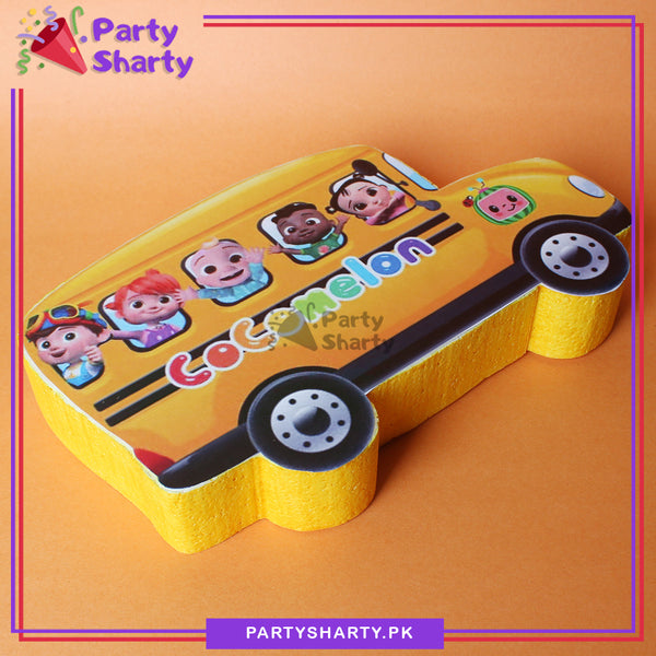 Cocomelon Family School Bus Thermocol Standee For Cocomelon Theme Base ...