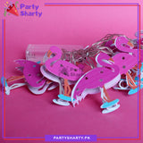 Flamingo Shaped Metal Light Creative Pink Flamingo Design Lovely Warm Light Fairy Light For Flamingo Theme Decoration