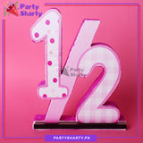 Numeric 1/2 Thermocol Standee For Half Birthday / 6 month Celebration and Party Decoration