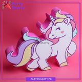 Unicorn Character Thermocol Standee For Unicorn Theme Based Birthday Celebration and Party Decoration