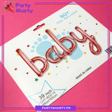Baby Scripted Foil Balloon For Baby Shower, Welcome Baby and Gender Reveal Decoration and Celebrations