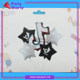 Tik Tok foil balloon Set of 5 For Tik Tok Theme Decoration and Celebration