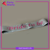 Bride To Be Sash For Bridal Shower Event and Celebration