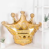Large Golden Crown Shaped Foil Balloon For Royal Birthday Party Decoration and Celebration