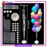 Balloon Stand Kit- 19 Sticks Sets Stand Reusable Clear Balloon Holder for Birthday & Party Decorations