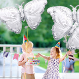 Silver Butterfly Foil Balloon For Birthday and Party Decoration