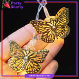 Metal Butterfly Led Fairy String Lights for Party and Room Decoration (Warm Color)