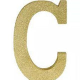 Gold Glitter Alphabet Sign Thermocol For Birthday and Event Decoration