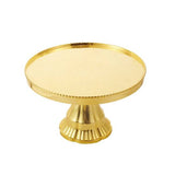 Plastic Round Golden Cake Stand 12 Inch For Party Celebration