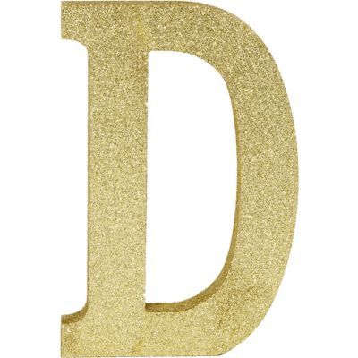 Gold Glitter Alphabet Sign Thermocol For Birthday and Event Decoration ...