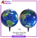 Earth Shaped Foil Balloons For Outer Space Theme Birthday Party Decoration and Celebration