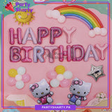 Happy Birthday Hello Kitty Theme Set For Theme Based Birthday Decoration and Celebration