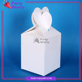 Plain White Color Goody Boxes Pack of 10 For Party Celebration and Decoration