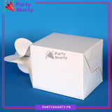 Plain White Color Goody Boxes Pack of 10 For Party Celebration and Decoration