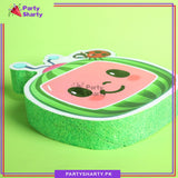 Cocomelon Watermelon Character Thermocol Standee For Cocomelon Theme Based Birthday Celebration and Party Decoration