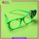 14th August Pakistan Flag Multi Color LED Badge Funky Eyewear For Kids to Celebrate Independence Day