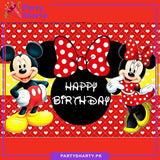 Mickey & Minnie Mouse Theme Panaflex backdrop For Theme Based Birthday Decoration and Celebration