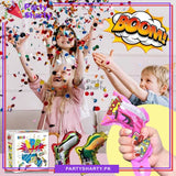 New Design Party balloon Pop Handheld Push Exploding Glitter Confetti Cannon Party Popper Pistol Gun shape balloon