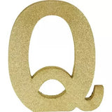 Gold Glitter Alphabet Sign Thermocol For Birthday and Event Decoration