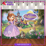 Sofia The First Princess Theme Panaflex backdrop For Theme Based Birthday Decoration and Celebration