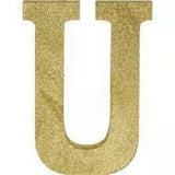 Gold Glitter Alphabet Sign Thermocol For Birthday and Event Decoration