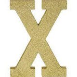 Gold Glitter Alphabet Sign Thermocol For Birthday and Event Decoration