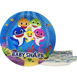 Baby Shark Theme Party Disposable Paper Plates for Baby Shark Theme Party and Decoration